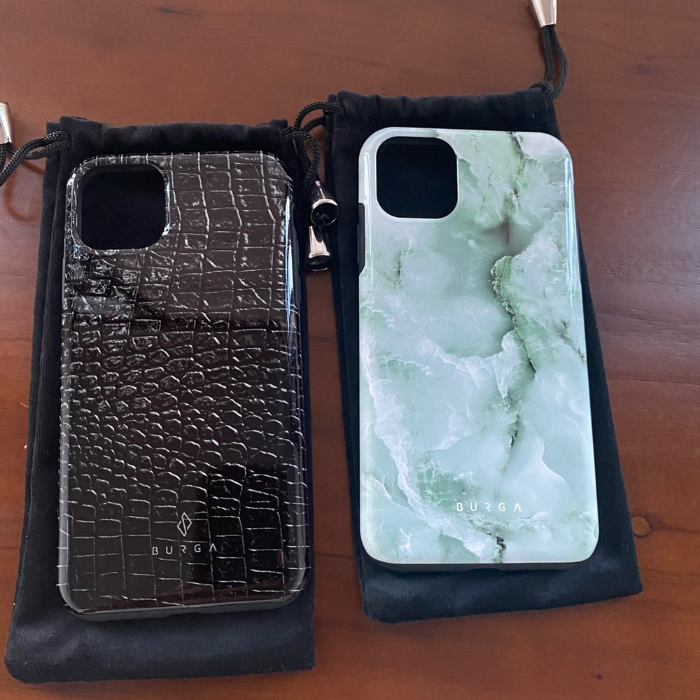 Set of 2: BURGA iPhone 11 Pro Max Phone Cases